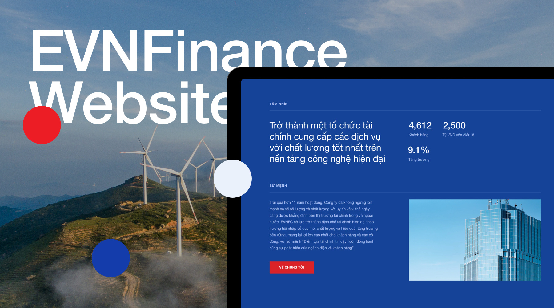 EVNFinance website ngân hàng bán buôn 