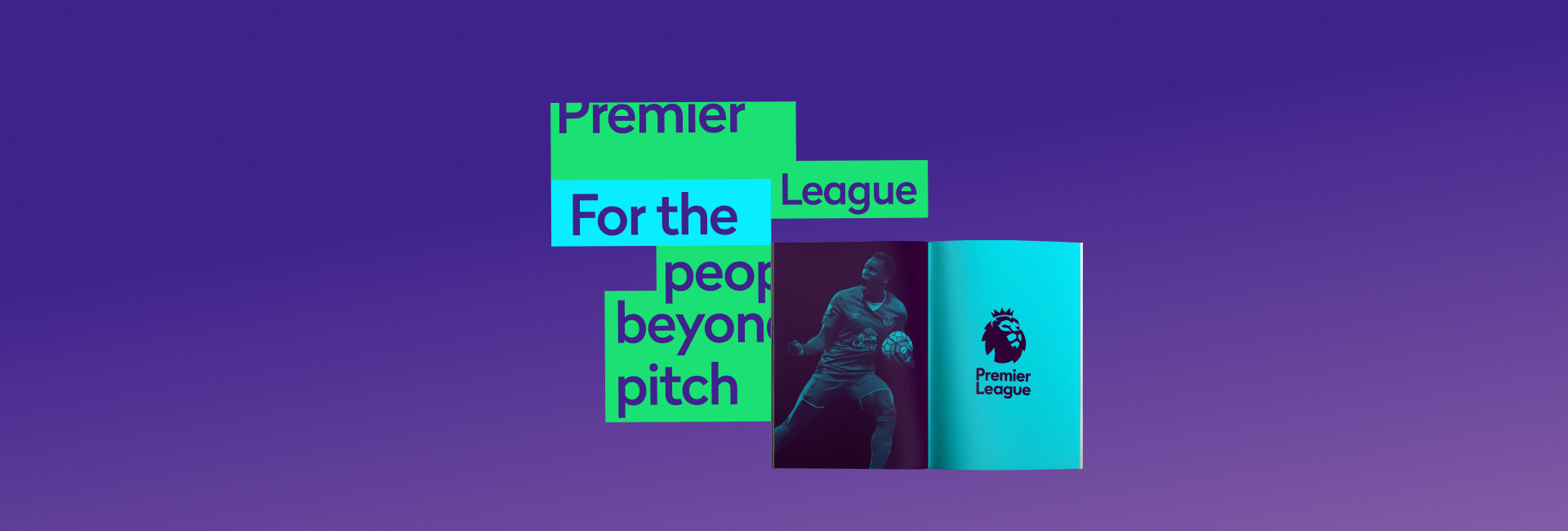 Premier League năng động trên mọi nền tảng với custom brand typeface ấn tượng