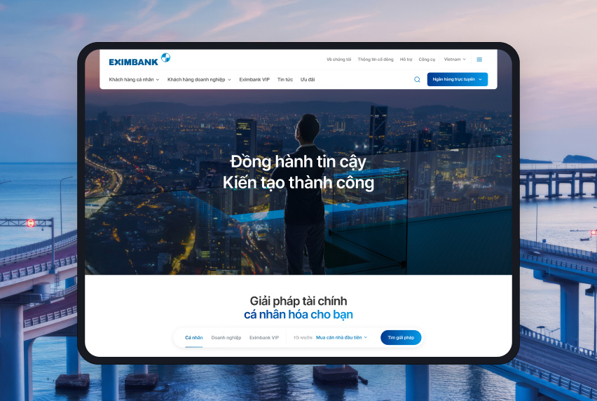 Eximbank Website Portal 
